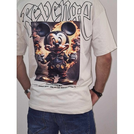 T-shirt με Στάμπα τον Μίκυ Μάους "Revenge" 1013