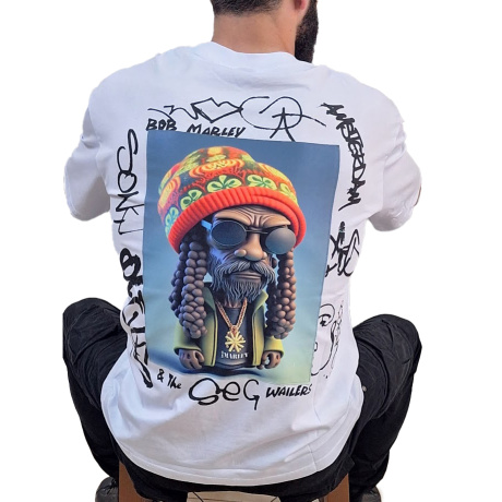 T-shirt με Στάμπα "Bob Marley" 1010