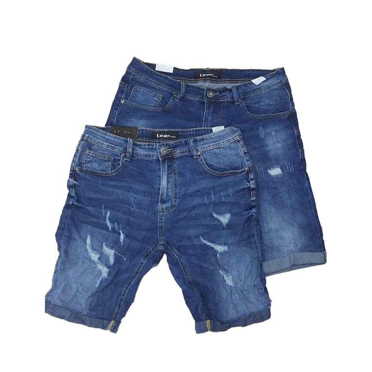 Ανδρική Βερμούδα Τζιν Leox Premium Denim Ελαστική ΑΡΤ:ΥΧ-2308