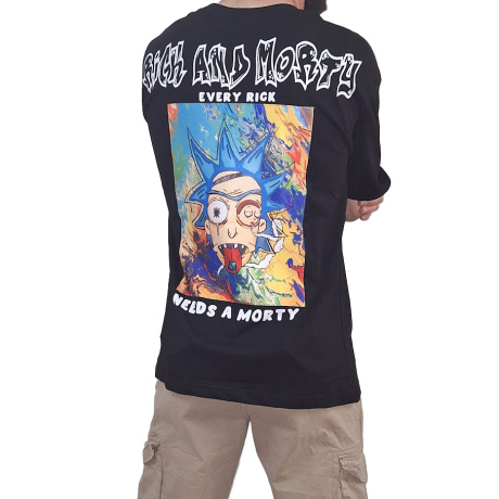T-shirt με Στάμπα "Rick and Morty" 1015