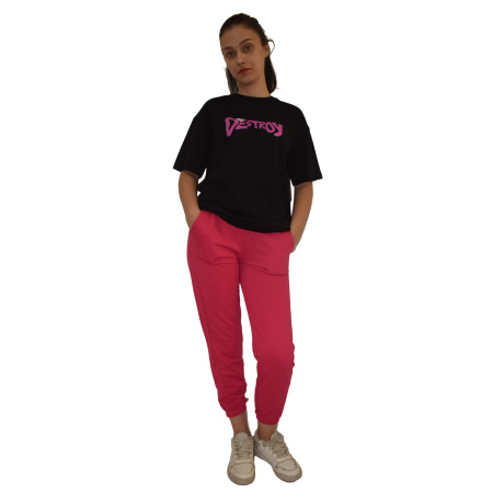 Γυναικεία Μπλούζα T-shirt με Στάμπα "Destroy"