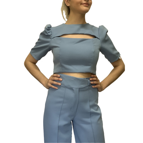 Σετ Crop Top και Παντελόνι