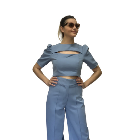 Σετ Crop Top και Παντελόνι