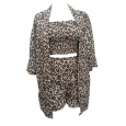 Σετ Σορτς Τοπ και Ζακέτα Animal Print