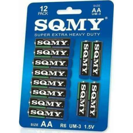 SQMY 12 Μπαταρίες AA, 1.5V